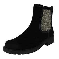 Ladies Clarks Casual Zip Chelsea Ankle Boots Opal Sky