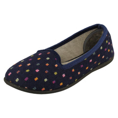 Ladies Padders Slip On Textile Slippers - Albertine
