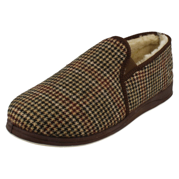Mens Padders Warm Lined Gusset Detailed Slippers Albert 2