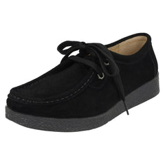 Ladies Eaze Flat Casual Lace Up Shoes