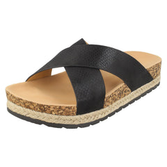 Ladies Savannah Rope Edge Mules F10867