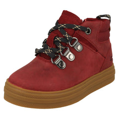 Boys Clarks Lace Up Detailed Ankle Boots Nova Hike T