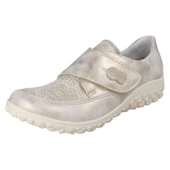 Ladies Rieker Hook And Loop Shoes 59552