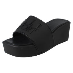 Ladies Elle Sport Wedge Platform Slip On Sliders F90149