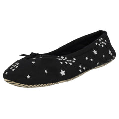 Ladies Spot On Star Print Slippers