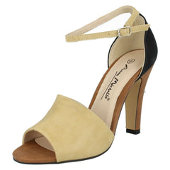 Ladies Anne Michelle Ankle Strap Peep Toe Heeled Sandals