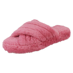 Ladies Spot On Fur Slippers X2120#L