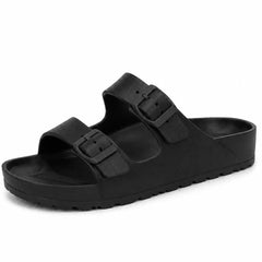 Ladies Spot On Buckle Strap Mule F00384