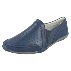 Ladies Down To Earth Leather Casual Shoes F80423