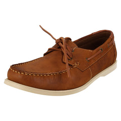 Mens Thomas Blunt Lace Up Leather Deck Shoes A2222