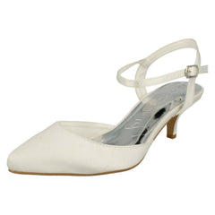 Ladies Anne Michelle Buckle Up Ankle Strap Party Shoe