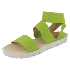 Ladies Down To Earth Elasticated Flat Sandals