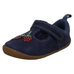 Girls Clarks Pre-Walker T-Bars Roamer Berry