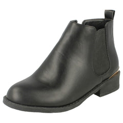 Girls Spot On Chelsea Style Ankle Boots
