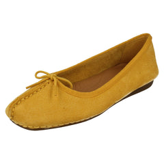 Ladies Clarks Comfort Everyday Flats Freckle Ice