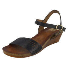 Ladies Down To Earth Wedged Summer Sandals