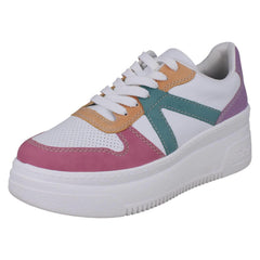 Ladies Rieker Vegan Wedge Colour Block Trainers M7814