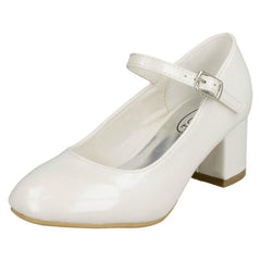 Girls Spot On Block Heeled Shoes