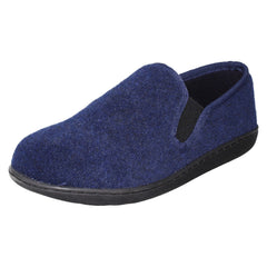 Mens Clarks Textile Slip On Twin Gusset Slippers King Ease