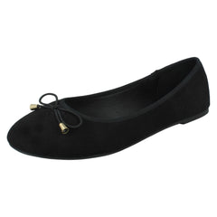 Ladies Spot On Ballerinas F80465