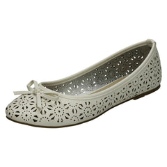 Ladies Spot On Slip On Ballerina Shoes F80037