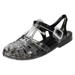 Ladies Spot On Closed Toe Jelly Shoes