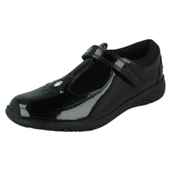 Girls Clarks Gem And Stars T-Bar School Shoes Relda Gem