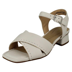 Ladies Clarks Square Toe Sandals Serina 35 Cross