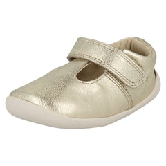 Girls Clarks T-Bar First Shoes Roamer Go
