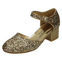 Girls Spot On Mid Heel Shoe