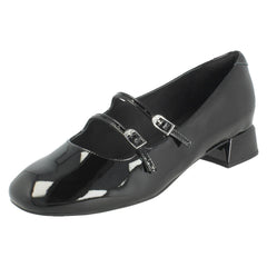 Ladies Clarks Mary Jane Buckle Fastening Smart Shoes Daiss 30 Shine