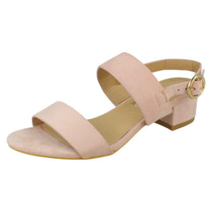 Ladies Spot On Block Heel Mules F12014
