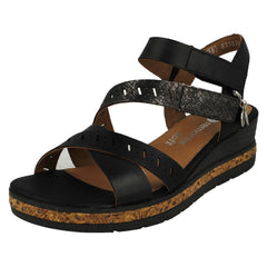 Ladies Remonte Smart Casual Sandals With A 5cm Wedge Heel D3064