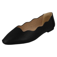 Ladies Slip On Ballerina Flat Shoes F80459