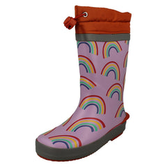 Childrens Clarks Creature Detailed Toggle Top Wellington Boots Tarri Race