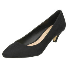 Ladies Anne Michelle Mid Heel Pointed Toe Court Shoes
