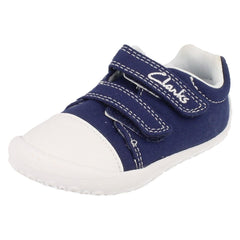 Boys Clarks Canvas Doodles Little Chap