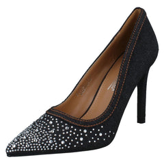 Ladies Anne Michelle Diamante High Heel Shoes F90120
