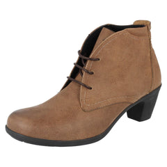 Ladies Easy B Wide Ankle Boots Jo