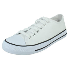 Ladies Spot On Casual Lace Up Trainers F80543