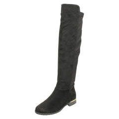 Ladies Spot On Over The Knee Boots F4446
