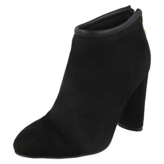 Ladies Spot On Back Tie Ankle Boots