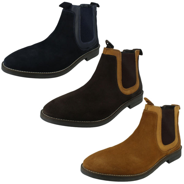 Mens Catesby Smart/Casual Elasticated Gusset Chelsea Ankle Boots SC2001