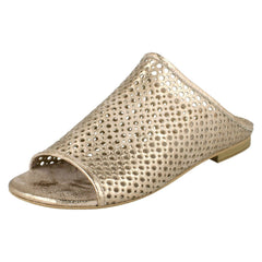 Ladies Savannah Flat Punched Upper Mule Sandals