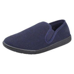 Mens Clarks Textile Slip On Twin Gusset Slippers King Ease