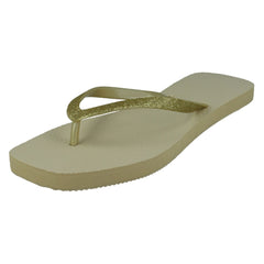 Ladies Spot On Squared Toe Flip Flops F00389