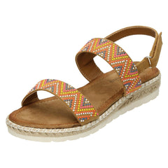 Ladies Savannah Coloured Studded Sandals