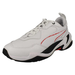 Mens Puma Sporty Designed Lace Up Trainers Thunder BW
