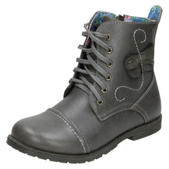 Girls Cutie Ankle Boots with Butterfly Detail