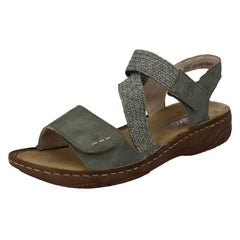 Ladies Rieker Antistress Strappy Elasticated Sandals V2862